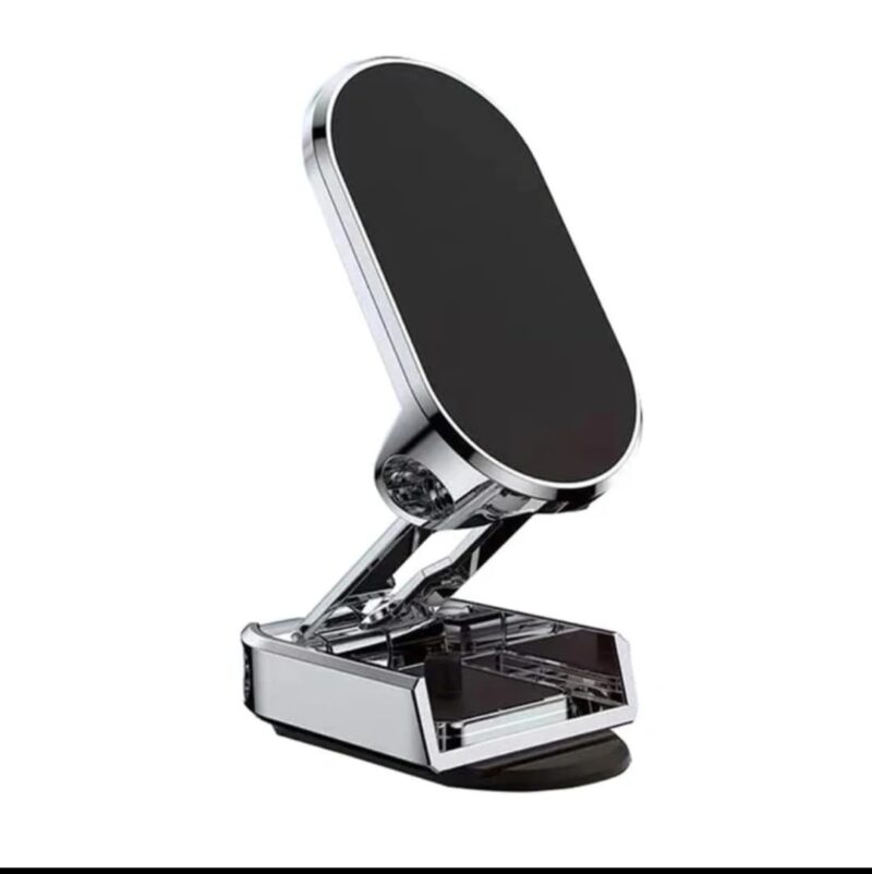 Magnetic Foldable Car Dashboard Phone Holder – Universal Stand for Car, Office, & Bedside Use