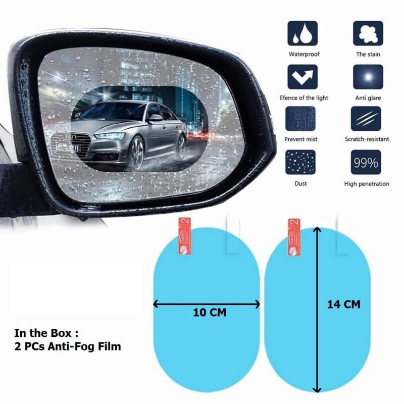 All-Weather Anti-Fog and Rainproof Rearview Mirror Film - Image 6