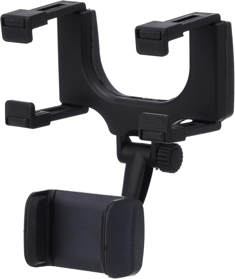 Universal Rearview Mirror Phone Holder – 360° Adjustable Car Navigation Bracket for Secure & Hands-Free Driving - Image 3