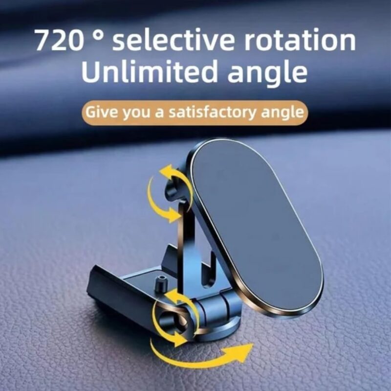 Magnetic Foldable Car Dashboard Phone Holder – Universal Stand for Car, Office, & Bedside Use - Image 5