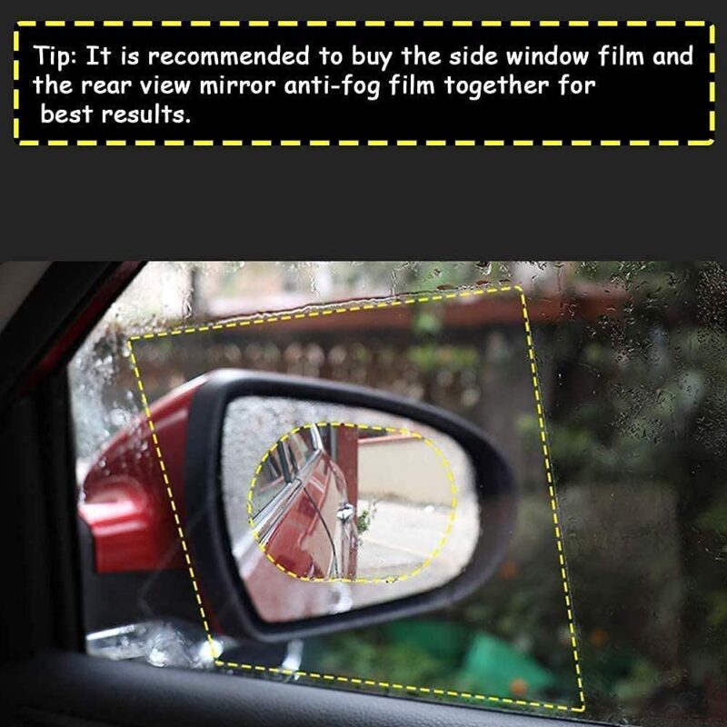 All-Weather Anti-Fog and Rainproof Rearview Mirror Film - Image 7