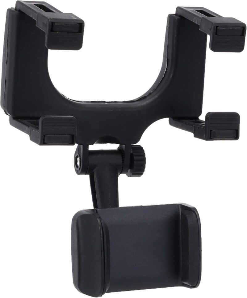 Universal Rearview Mirror Phone Holder – 360° Adjustable Car Navigation Bracket for Secure & Hands-Free Driving - Image 4