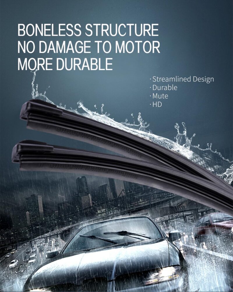 SACA New Point Car Windshield Wiper Blades—your ultimate solution for enhanced visibility and safety during rainy weather. Available in sizes 14", 16", 18", 20", 22", and 24", these high-quality wiper blades are designed for a precise fit on most vehicle windshields. Made from durable materials, they offer superior performance, ensuring a streak-free and quiet wipe, no matter the weather.