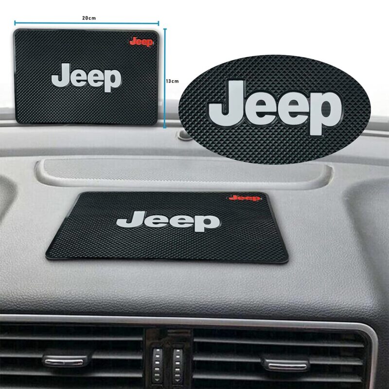 Universal Jeep Dashboard Mat - Anti-Slip Gel Pad for Cell Phones, Sunglasses, Keys & More | Non-Slip Car Organizer for All Jeep Models - Image 3